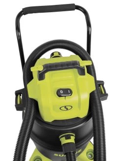 Sun Joe® 16-Gal 1200W 6.5 Pk HP Wet/Dry Shop Vac, HEPA Filtration, Wheeled W/Attachments -Green Haven Shop 8612524 03v
