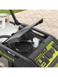 Sun Joe® 4,100/3,300-Running Watt Propane Powered Portable Generator W/24VBattery Starter -Green Haven Shop 8612525 05v