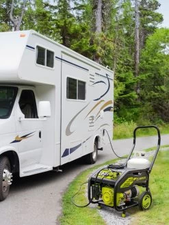 Sun Joe® 4,100/3,300-Running Watt Propane Powered Portable Generator W/24VBattery Starter -Green Haven Shop 8612525 07v