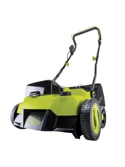 Sun Joe® 48V ION+ Cordless 15-Inch 5-Position Walk-Behind Lawn Dethatcher -Green Haven Shop 8612541 03v