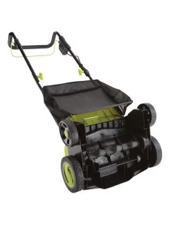 Sun Joe® 48V ION+ Cordless 15-Inch 5-Position Walk-Behind Lawn Dethatcher -Green Haven Shop 8612541 06v