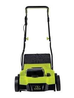 Sun Joe® 48V ION+ Cordless 15-Inch 5-Position Walk-Behind Lawn Dethatcher -Green Haven Shop 8612541 08v