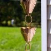 Tulip Pure Copper Rain Chain, 8.5'
