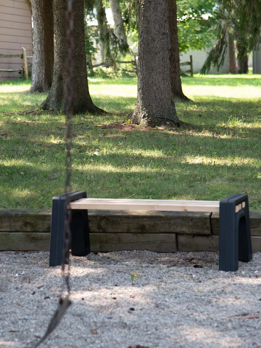 Custom Length Lightweight Indoor Or Outdoor Backless Bench Ends 3 Custom Length Lightweight Indoor Or Outdoor Backless Bench Ends - Image 3