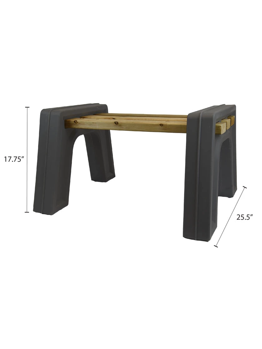 Custom Length Lightweight Indoor Or Outdoor Backless Bench Ends 9 Custom Length Lightweight Indoor Or Outdoor Backless Bench Ends - Image 9