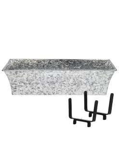 Achla Designs Handrail Flowerbox Bracket Kit For Rail -Green Haven Shop 8612883 01v achla designs handrail flowerbox bracket kit for 2x4 inch rail