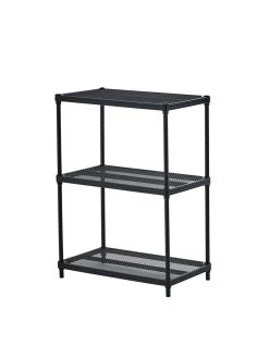 MeshWorks © 3 Tier Plant Shelving -Green Haven Shop 8613016 04v meshworks 3 tier plant shelf black