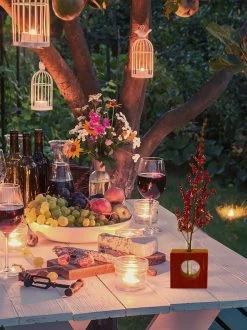 Wine Barrel Counter Top Vase Or Propagation Station -Green Haven Shop 8613032nmg 05v