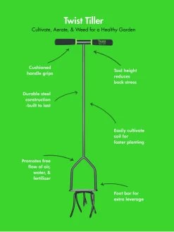 Yard Butler® Twist Tiller -Green Haven Shop 8613177 02v