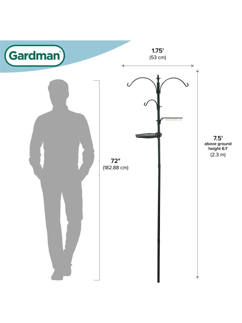 Gardman® Antique Finish Bird Feeding Station 7 Gardman® Antique Finish Bird Feeding Station - Image 7
