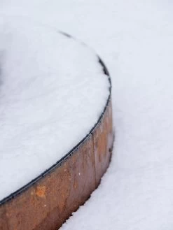 Birdies™ Corten Steel Round Raised Bed, Large, Low -Green Haven Shop 8613245 0073