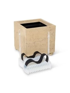 Self-Watering LavaStone® Modern Square -Green Haven Shop 8613258 4193