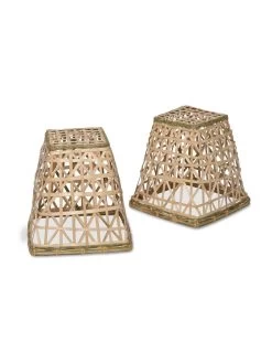 Bamboo Cloche, Set Of 2 -Green Haven Shop 8613351 4693
