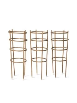 Bamboo Tomato Cages, Set Of 3 -Green Haven Shop 8613426 4679 bamboo tomato cages 3