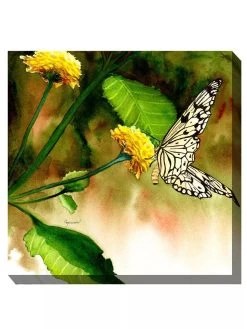 Butterfly Kiss Outdoor Wall Art -Green Haven Shop 8613998 01V 3 4