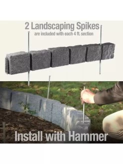 Beuta™ 6-Block Edging Section, 4 Pack -Green Haven Shop 8614155 03V 3 4