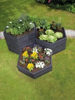 Modular Hexagon Raised Bed Kit, 28.5" 5 Modular Hexagon Raised Bed Kit, 28.5" -Green Haven Shop 8614244 04V 1