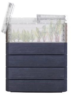 Modular Rectangular Raised Bed Kit With Translucent Panels & Lid -Green Haven Shop 8614250 01V