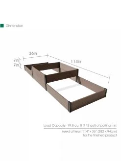 Terraced Triple Garden Bed -Green Haven Shop 8614257 01V 3 4