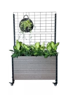 Mobile Deep Trough Planter With Trellis -Green Haven Shop 8614265 03V