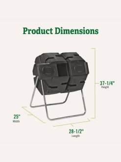 Dual Batch Composter Success Kit -Green Haven Shop webimage Dual Compost Bin 2